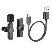 Микрофон беспроводной Borofone BFK12 чёрный Lightning