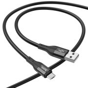 Кабель USB - MicroUSB Hoco X72, 3A, 1м, прочный, чёрный