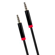 Аудиокабель - Кабель AUX 3.5 (m) - 3.5 (m) Walker WCA-530 четырехконтактный 1м чёрный