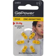 Батарейка ZA10 - GoPower ZA10 (PR70/PR230H) 6BL 6/60
