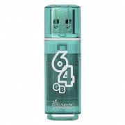 Накопитель USB 64Gb Smartbuy Glossy зелёный