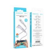 Кабель Type-C - Lightning Borofone BX105, 3А/PD27W, серый