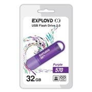 Накопитель USB 32Gb Exployd 570 фиолетовый