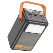 Аккумулятор внешний 60000 mAh Hoco J110A PD65W + настольная лампа чёрный
