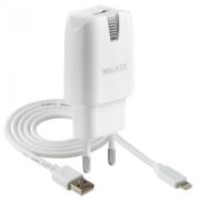 Адаптер Сетевой с кабелем Lightning/USB - Walker WH-21, 1USB/2.1A белый