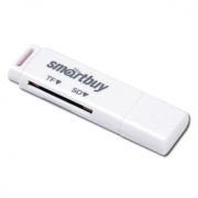 Картридер Smartbuy 715 USB2.0/MicroSD/SD белый