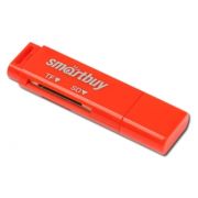 Картридер Smartbuy 715 USB2.0/MicroSD/SD красный