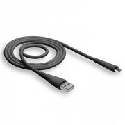 Кабель USB - MicroUSB Walker C305, 2.1A, 1м, чёрный