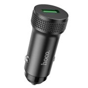 Адаптер Автомобильный - Hoco Z49A, 1USB/3A/QC3.0/18W чёрный