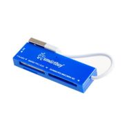 Картридер Smartbuy 717 USB2.0/MicroSD/SD/MS/M2 синий