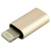 Переходник Lightning (m) - MicroUSB (f) Walker 002 металлический