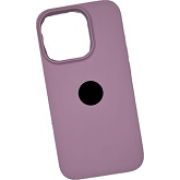 Чехол iPh 15 Pro силикон SC сиреневый с лого