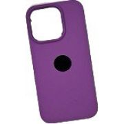 Чехол iPh 15 Pro силикон SC фиолетовый с лого