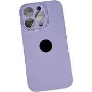 Чехол iPh 15 Pro силикон SC сиреневый светлый с защитой камеры с лого