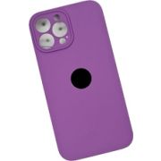 Чехол iPh 13 Pro Max силикон SC фиолетовый с защитой камеры с лого