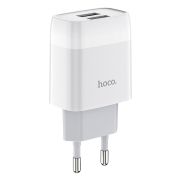 Адаптер Сетевой - Hoco C73A, 2USB/2.1A белый