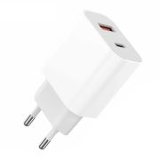 Адаптер Сетевой - VDenmenv DC21, 1USB/1USB-C/QC3.0/PD20W белый