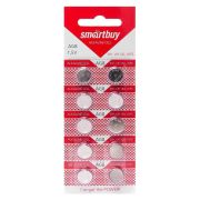 Батарейка AG8, LR1120 - Smartbuy AG8 LR1120/LR55/391 10BL 10/200/2000