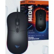 Мышь проводная Perfeo Media USB чёрная