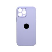 Чехол iPh 13 Pro Max силикон SC сиреневый светлый с защитой камеры с лого
