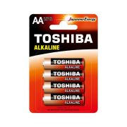 Батарейка AA, LR06 - Toshiba LR06 4BL Alkaline 4BL 4/48/192