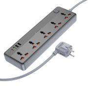 Сетевой фильтр Borofone BAC5A 5 розеток 3USB+Type-C 2500 Вт PD20W QC3.0 1.5м чёрный