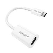 Переходник Type-C (m) - HDMI (f) Borofone DH11 кабель 15см белый