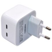 Адаптер Сетевой - VDenmenv DC20, 2USB-C/PD35W белый