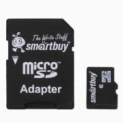 Карта памяти 128GB - Smartbuy карта памяти microSDHC сlass 10 с адаптером UHS-I U3