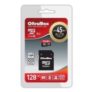 Карта памяти 128GB - OltraMax карта памяти microSDHC сlass 10 с адаптером UHS-1 Elite