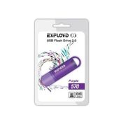 Накопитель USB 16Gb Exployd 570 фиолетовый