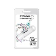 Накопитель USB 16Gb Exployd 570 белый