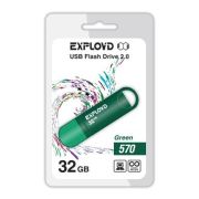 Накопитель USB 32Gb Exployd 570 зелёный