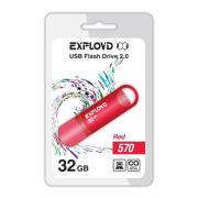 Накопитель USB 32Gb Exployd 570 красный