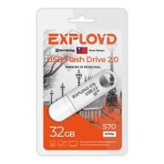 Накопитель USB 32Gb Exployd 570 белый