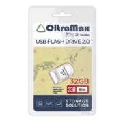 Накопитель USB 32Gb OltraMax 330 белый мини