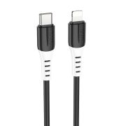 Кабель Type-C - Lightning Hoco X82, 3А/PD20W, 1м, чёрный