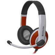 Гарнитура Defender Warhead G120 полноразмерная 2x3,5 jack, 2м, красный/белый
