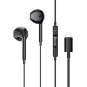 Наушники с микрофоном разъём Lightning Hoco M111 с чипом MFI чёрные