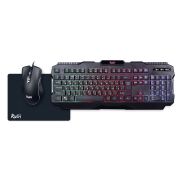 Клавиатура Smartbuy SBC307728GK Rush проводная + мышь + коврик набор игровой чёрный