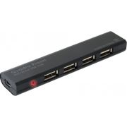 Разветвитель HUB > USB Defender Quadro promt 4 порта USB 2.0 чёрный