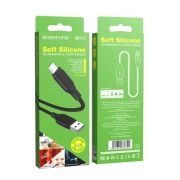Кабель USB - MicroUSB Borofone BX42, 2.4A, 1м, силиконовый, чёрный