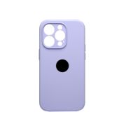Чехол iPh 14 Pro силикон SC сиреневый с защитой камеры с лого