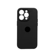 Чехол iPh 14 Pro силикон SC чёрный с защитой камеры с лого