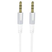 Аудиокабель - Кабель AUX 3.5 (m) - 3.5 (m) Borofone BL19 текстиль белый 1м