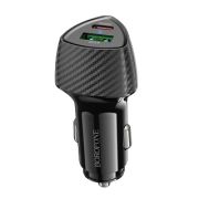 Адаптер Автомобильный - Borofone BZ31C, 1USB/1USB-C/QC3.0/PD30W чёрный