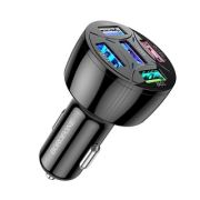 Адаптер Автомобильный - Borofone DBZ06, 5USB/3A/QC3.0/33W серый