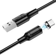 Кабель USB - Type-C Borofone BX41, 2.4A, 1м, магнитный, чёрный