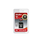 Карта памяти 64GB - OltraMax карта памяти microSDHC сlass 10 с адаптером UHS-1 Elite