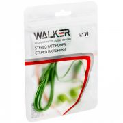 Наушники без микрофона Walker H130 зип-пакет зелёные